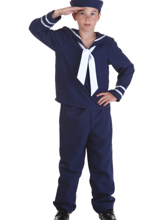 Child Blue Sailor Costume, halloween costume (Child Blue Sailor Costume)
