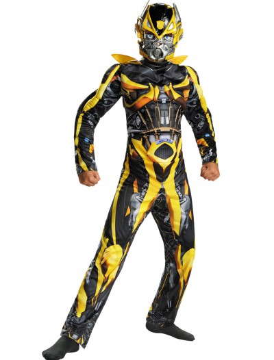 Child Bumblebee Classic Muscle Movie Costume, halloween costume (Child Bumblebee Classic Muscle Movie Costume)