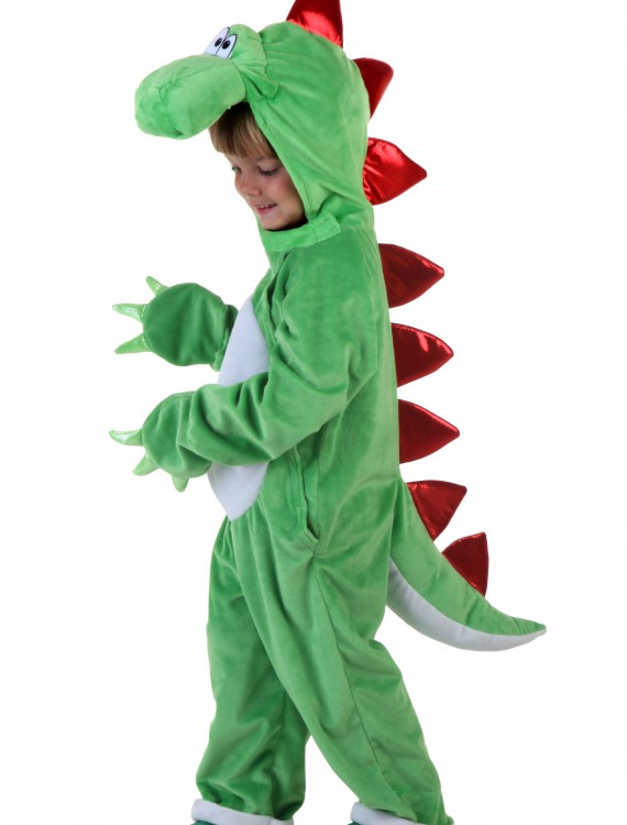 Child Green Dinosaur w/ Red Spikes, halloween costume (Child Green Dinosaur w/ Red Spikes)