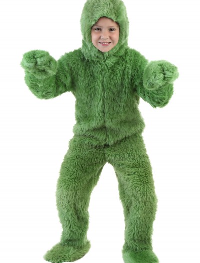 Child Green Furry Jumpsuit, halloween costume (Child Green Furry Jumpsuit)
