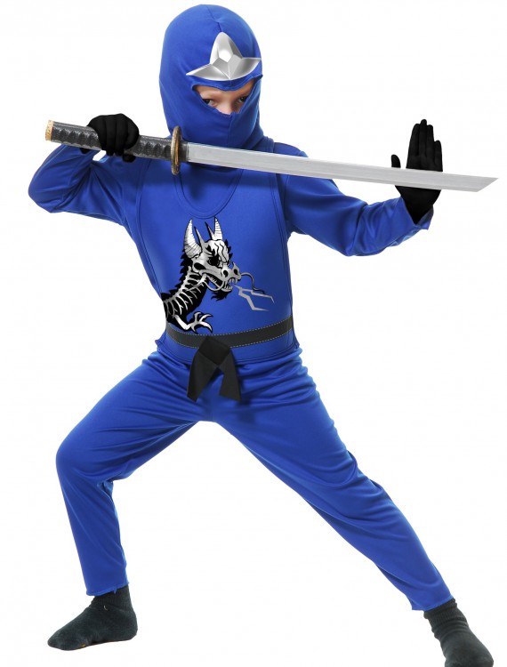 Child Ninja Avengers Series II Blue Costume, halloween costume (Child Ninja Avengers Series II Blue Costume)