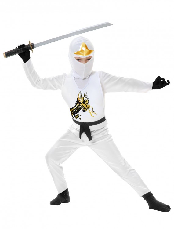 Child Ninja Avengers Series II White Costume, halloween costume (Child Ninja Avengers Series II White Costume)
