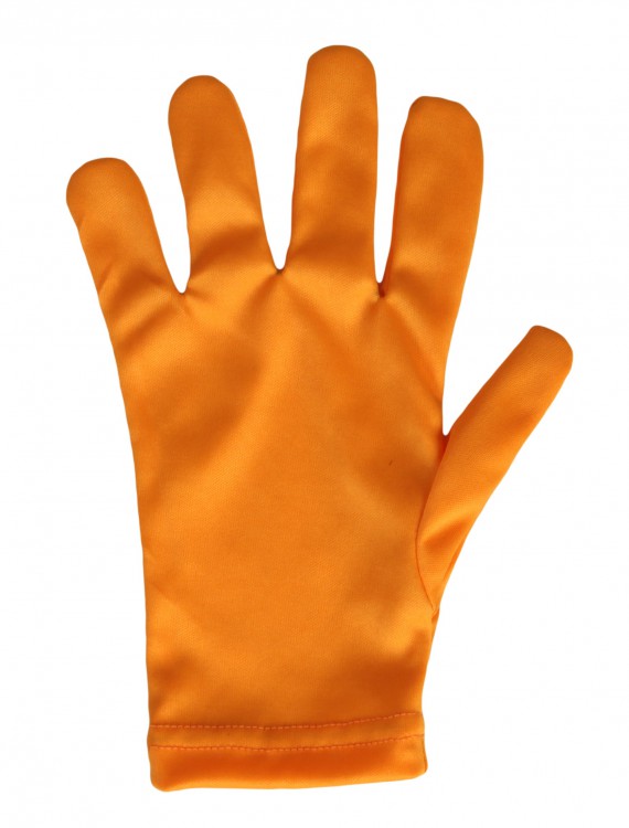 Child Orange Gloves, halloween costume (Child Orange Gloves)