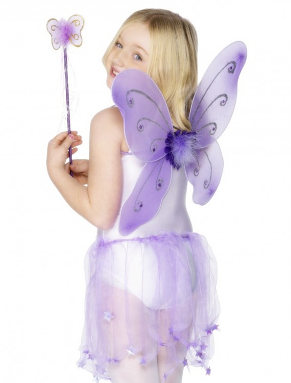 Child Purple Butterfly Wings Kit, halloween costume (Child Purple Butterfly Wings Kit)