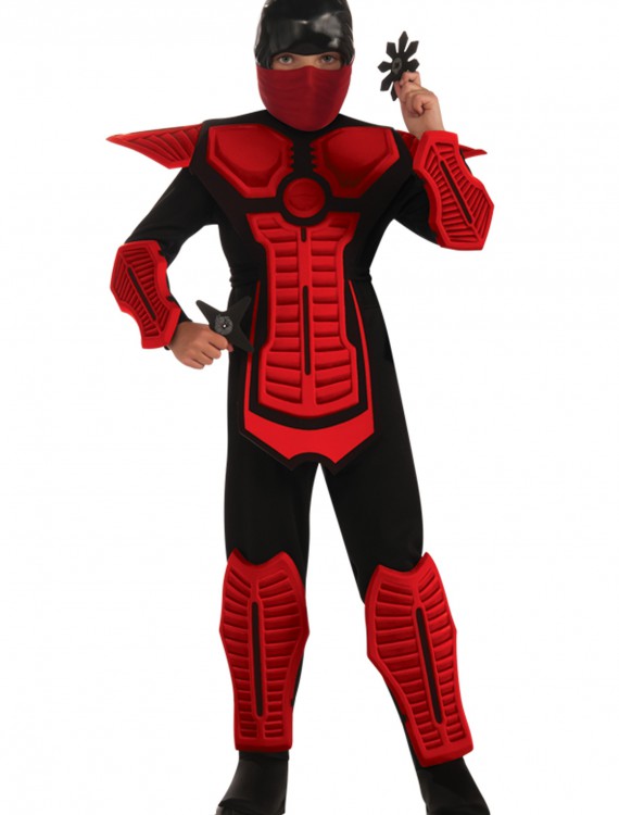 Child Red Ninja Costume, halloween costume (Child Red Ninja Costume)