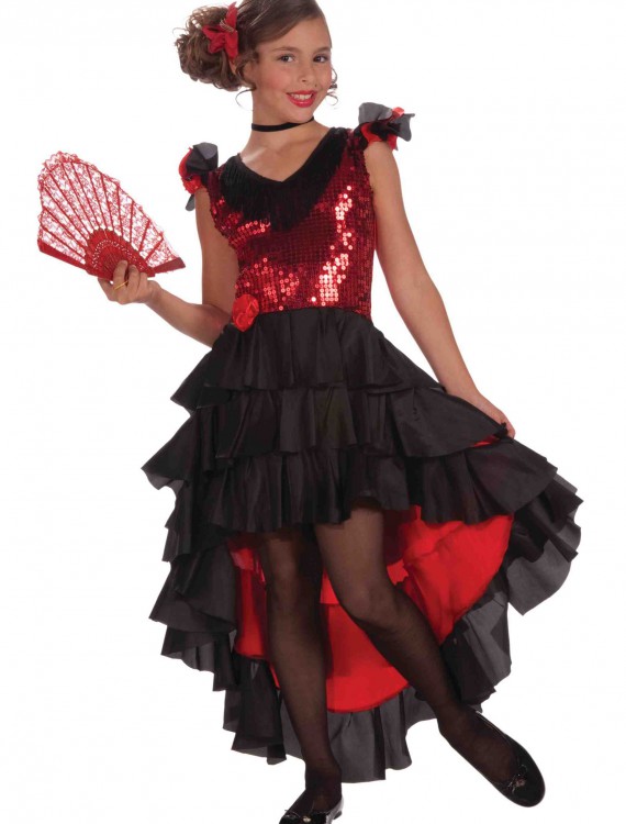 Child Spanish Dancer Costume, halloween costume (Child Spanish Dancer Costume)