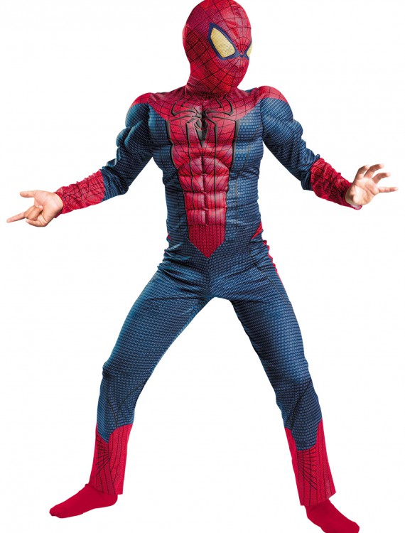 Child Spider-Man Movie Muscle Costume, halloween costume (Child Spider-Man Movie Muscle Costume)