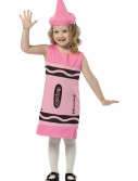 Child Tickle Me Pink Crayon Dress, halloween costume (Child Tickle Me Pink Crayon Dress)