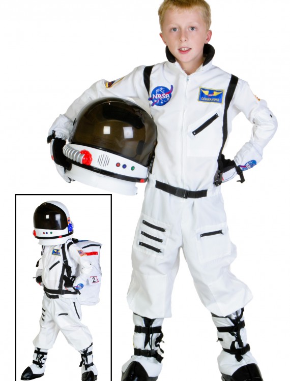 Child White Astronaut Costume, halloween costume (Child White Astronaut Costume)