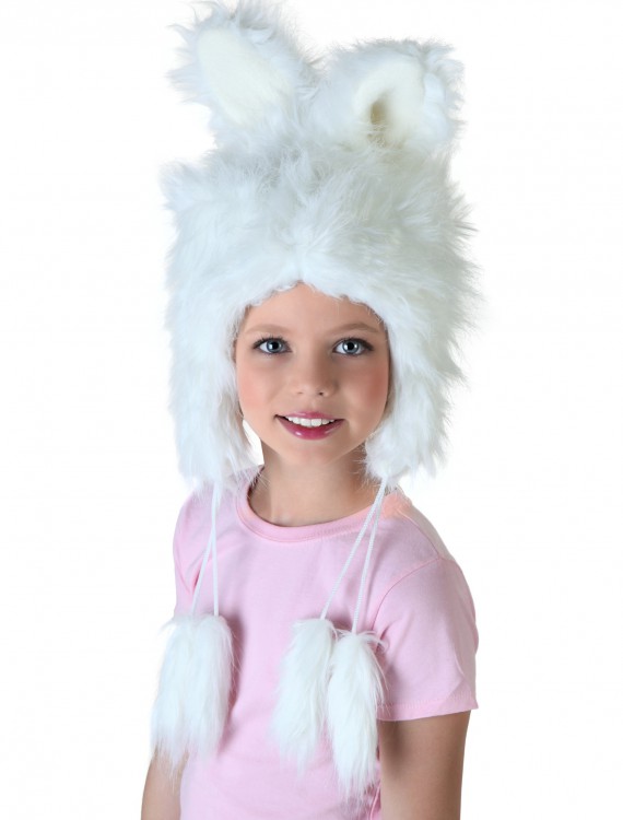 Child White Rabbit Hat, halloween costume (Child White Rabbit Hat)