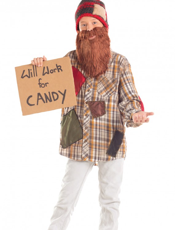 Child Will Work For Candy Hobo Costume, halloween costume (Child Will Work For Candy Hobo Costume)