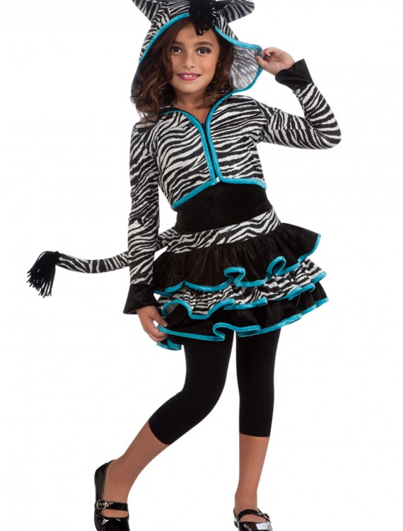 Child Zebra Hoodie Costume, halloween costume (Child Zebra Hoodie Costume)