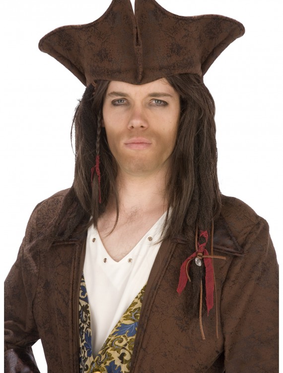 Dark Brown Pirate Hat, halloween costume (Dark Brown Pirate Hat)
