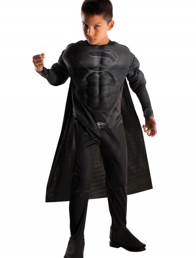 Deluxe Boys Black Suit Superman Costume, halloween costume (Deluxe Boys Black Suit Superman Costume)
