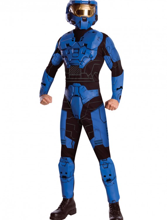 Deluxe Halo Blue Spartan Costume, halloween costume (Deluxe Halo Blue Spartan Costume)