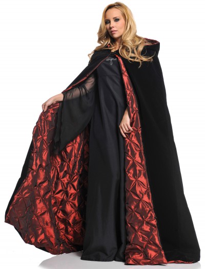 Deluxe Velvet Cape w/ Quilted Red Lining, halloween costume (Deluxe Velvet Cape w/ Quilted Red Lining)