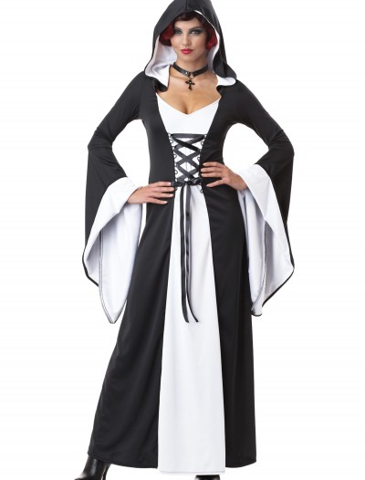 Deluxe White Hooded Robe, halloween costume (Deluxe White Hooded Robe)