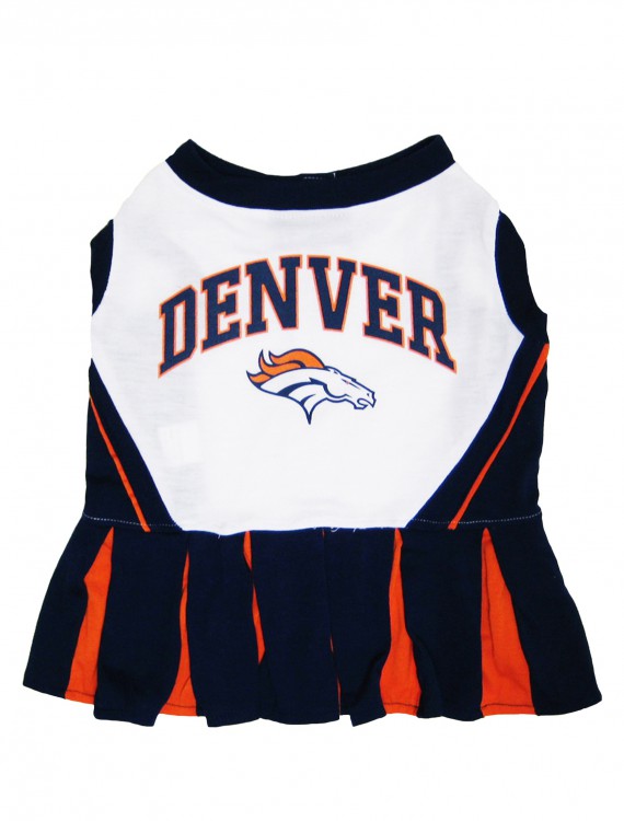 Denver Broncos Dog Cheerleader Outfit, halloween costume (Denver Broncos Dog Cheerleader Outfit)