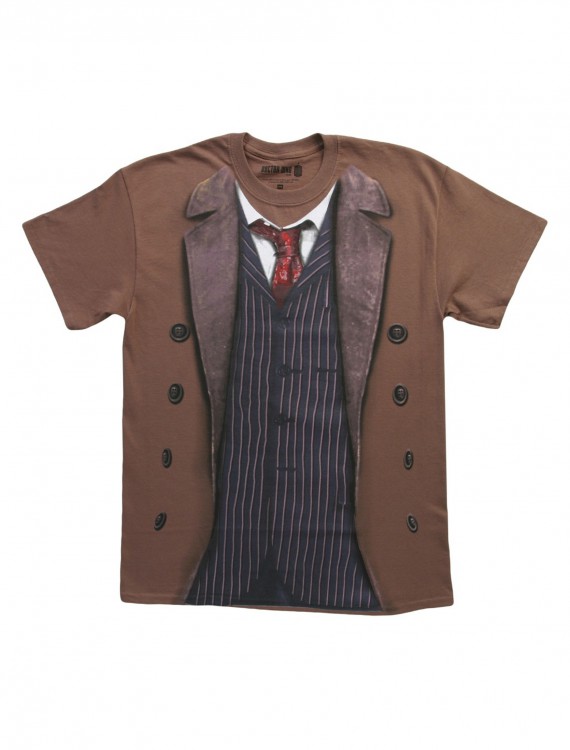 Doctor Who 10th Doctor Costume T-Shirt, halloween costume (Doctor Who 10th Doctor Costume T-Shirt)