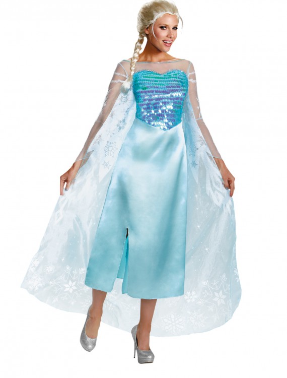 Elsa Adult Deluxe Costume, halloween costume (Elsa Adult Deluxe Costume)