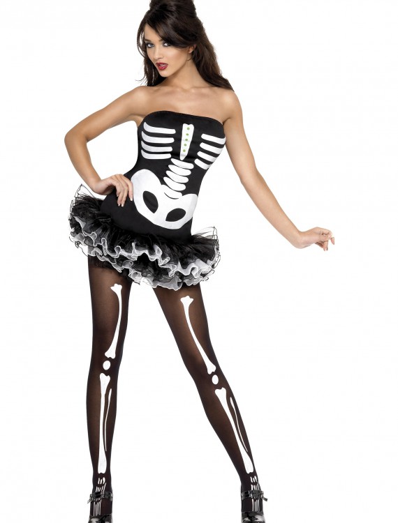 Womens Sexy Skeleton Costume, halloween costume (Womens Sexy Skeleton Costume)