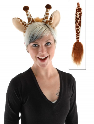 Giraffe Ears & Tail Set, halloween costume (Giraffe Ears & Tail Set)