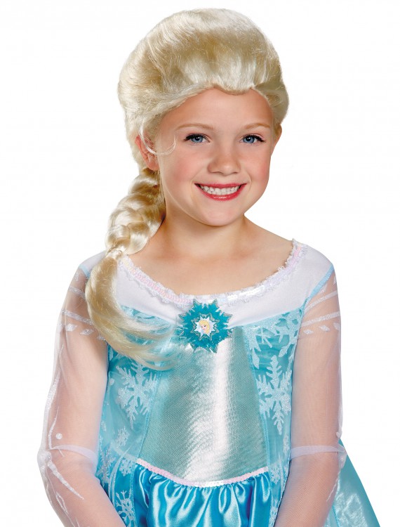 Girls Frozen Elsa Wig, halloween costume (Girls Frozen Elsa Wig)