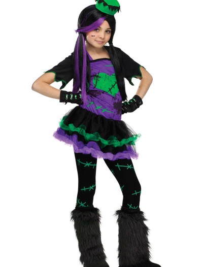 Girls Funky Frankie Costume, halloween costume (Girls Funky Frankie Costume)