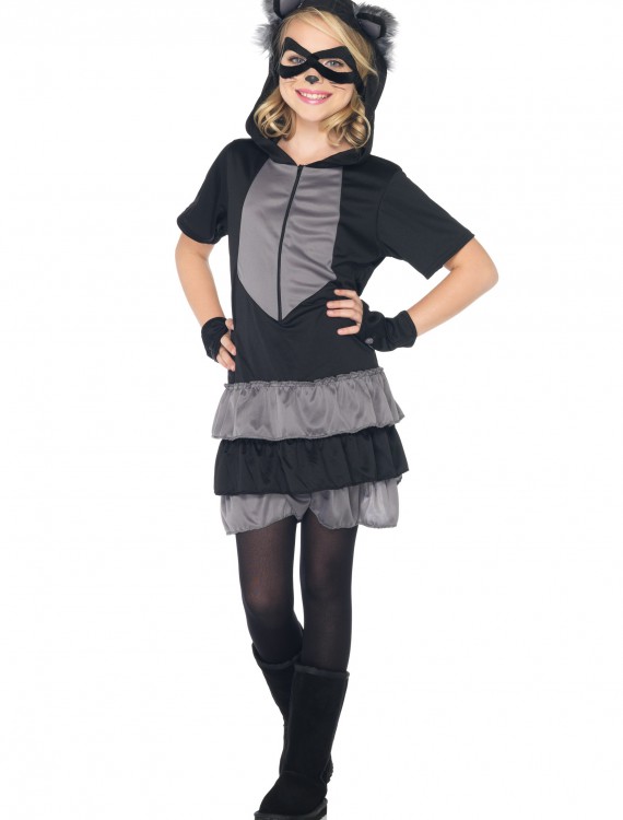 Girls Rascal Raccoon Costume, halloween costume (Girls Rascal Raccoon Costume)