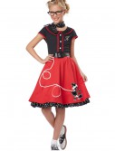 Girls Red 50s Sweetheart Costume, halloween costume (Girls Red 50s Sweetheart Costume)