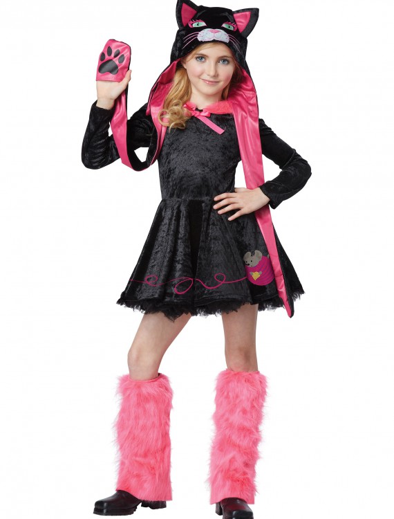 Girls Sassy Cat Costume, halloween costume (Girls Sassy Cat Costume)