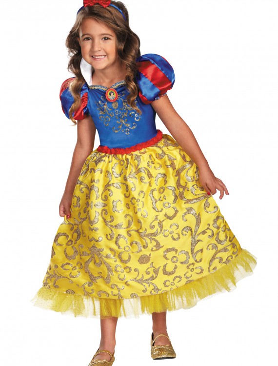 Girls Snow White Sparkle Deluxe Costume, halloween costume (Girls Snow White Sparkle Deluxe Costume)