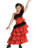 Girls Spanish Flamenco Dancer Costume, halloween costume (Girls Spanish Flamenco Dancer Costume)