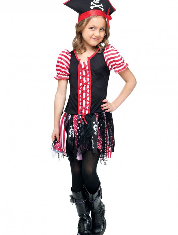 Girls Stowaway Sweetie Pirate Costume, halloween costume (Girls Stowaway Sweetie Pirate Costume)