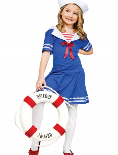 Girls Sweet Sailor Costume, halloween costume (Girls Sweet Sailor Costume)