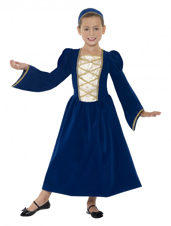 Girls Tudor Princess Costume, halloween costume (Girls Tudor Princess Costume)