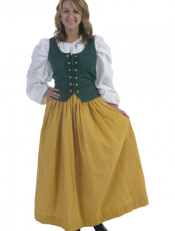 Gold Peasant Skirt, halloween costume (Gold Peasant Skirt)