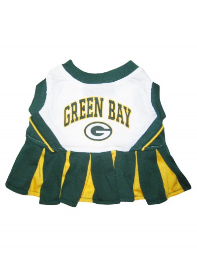 Green Bay Packers Dog Cheerleader Outfit, halloween costume (Green Bay Packers Dog Cheerleader Outfit)