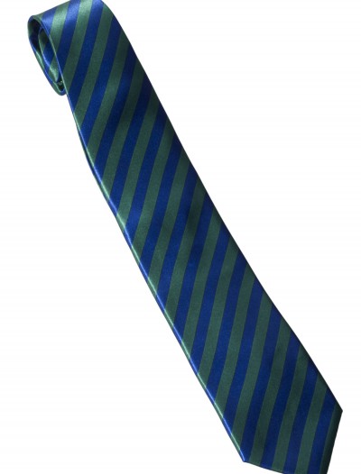 Green/Blue Striped Windsor Necktie, halloween costume (Green/Blue Striped Windsor Necktie)