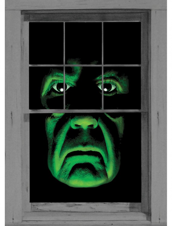 Green Demon Window Cling, halloween costume (Green Demon Window Cling)