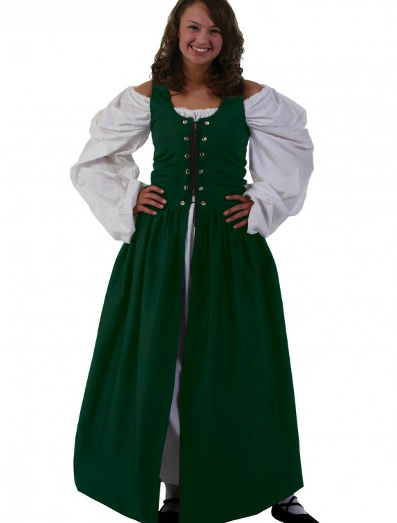 Green Irish Renaissance Dress, halloween costume (Green Irish Renaissance Dress)