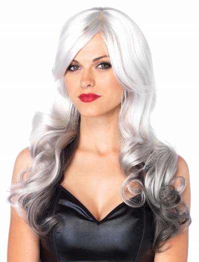 Grey and White Two Toned Wig, halloween costume (Grey and White Two Toned Wig)