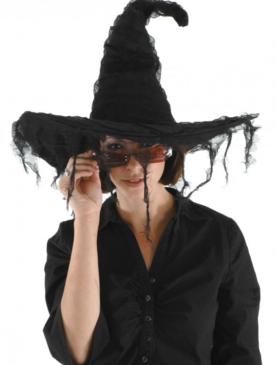 Grunge Witch Black Hat, halloween costume (Grunge Witch Black Hat)