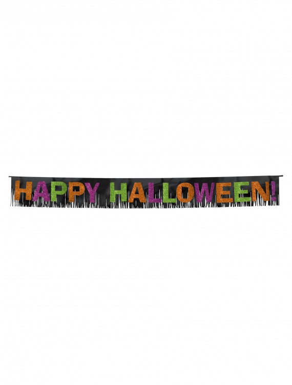 Halloween Glitter Paper Letters w/Foil Fringe, halloween costume (Halloween Glitter Paper Letters w/Foil Fringe)