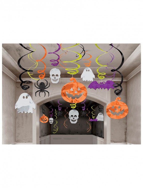 Halloween Hanging Swirl Decorations 30 Pack, halloween costume (Halloween Hanging Swirl Decorations 30 Pack)