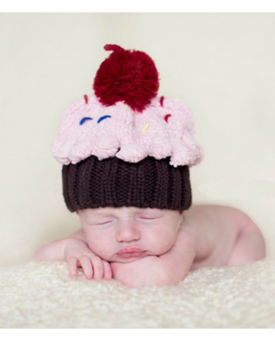 Infant Cupcake Sprinkled with Love Hat, halloween costume (Infant Cupcake Sprinkled with Love Hat)