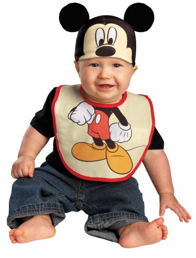 Infant Mickey Mouse Hat and Bib Set, halloween costume (Infant Mickey Mouse Hat and Bib Set)