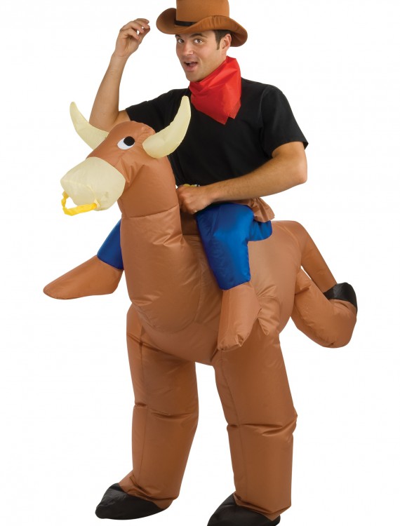 Inflatable Bull Rider Costume, halloween costume (Inflatable Bull Rider Costume)