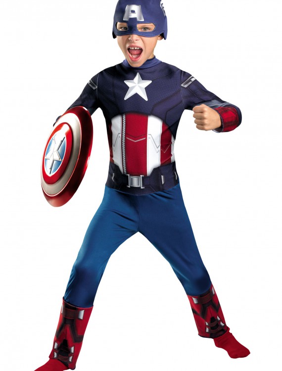 Kids Avengers Captain America Costume, halloween costume (Kids Avengers Captain America Costume)