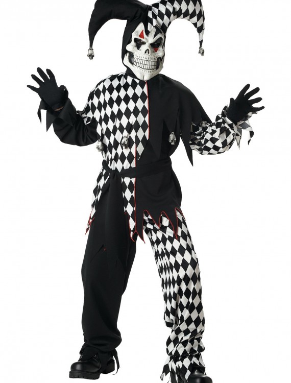 Kids Dark Jester Costume, halloween costume (Kids Dark Jester Costume)